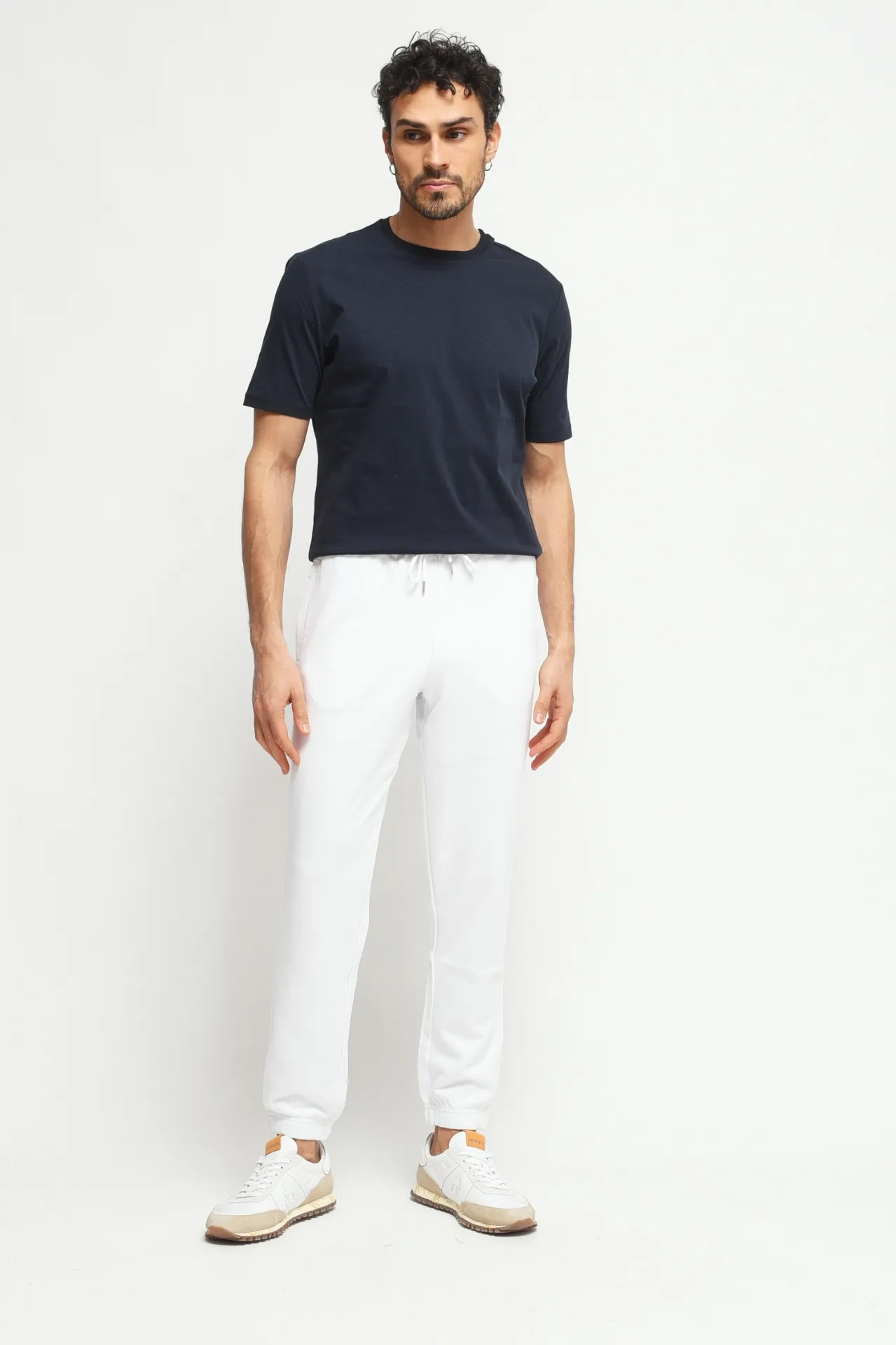 Pantalone Tuta Bianco Panna 
