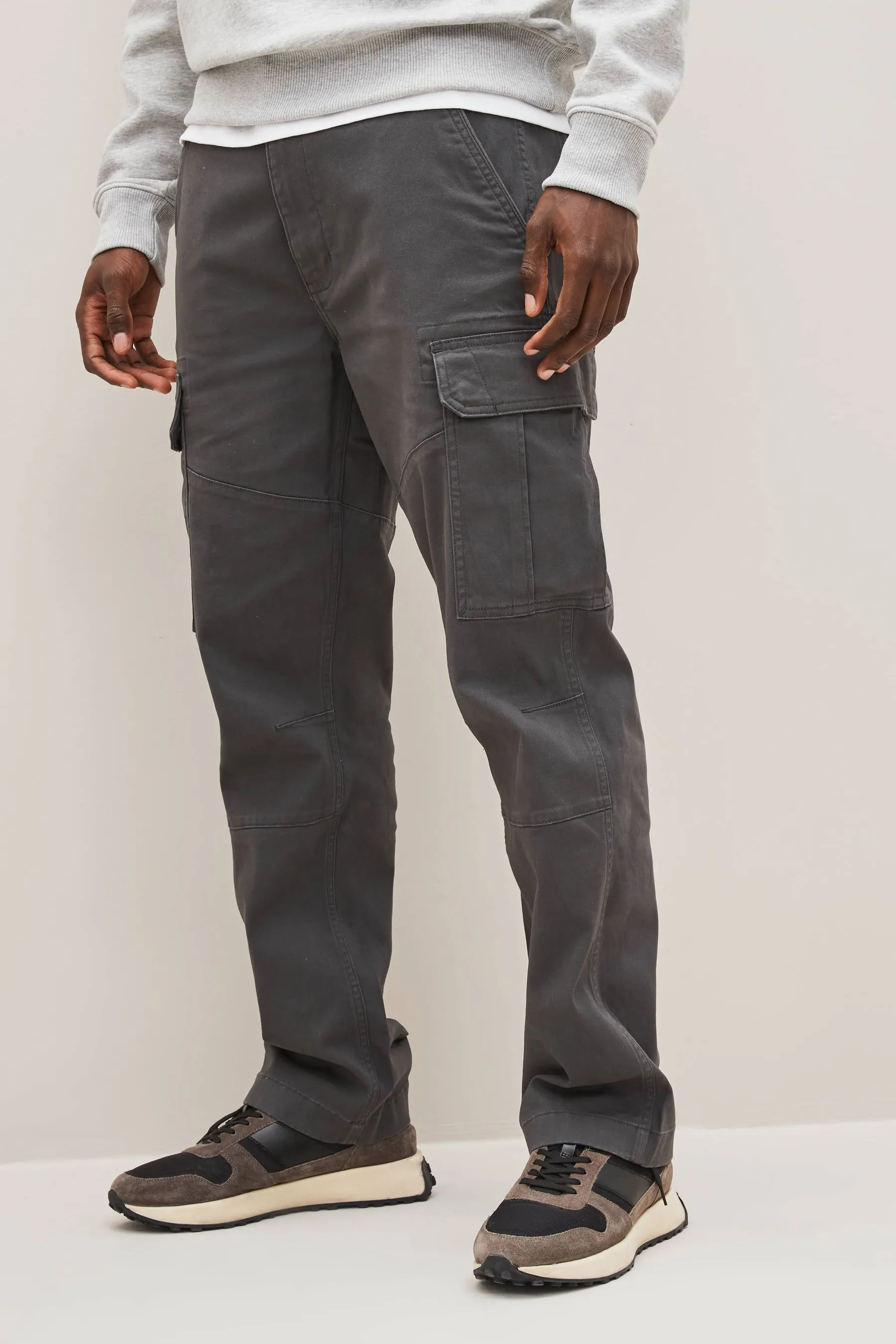 Pantaloni cargo in cotone Stretch    