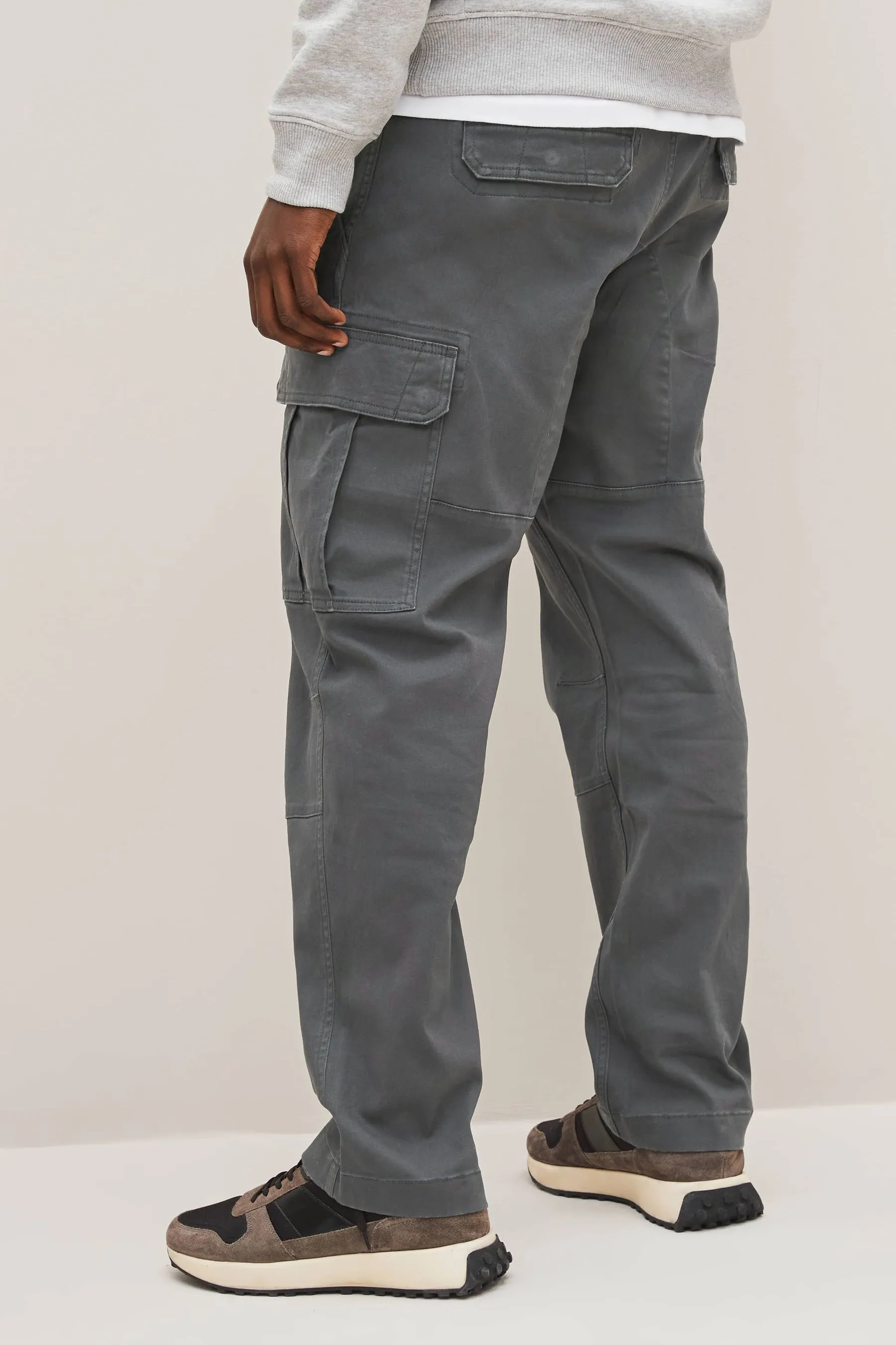 Pantaloni cargo in cotone Stretch    