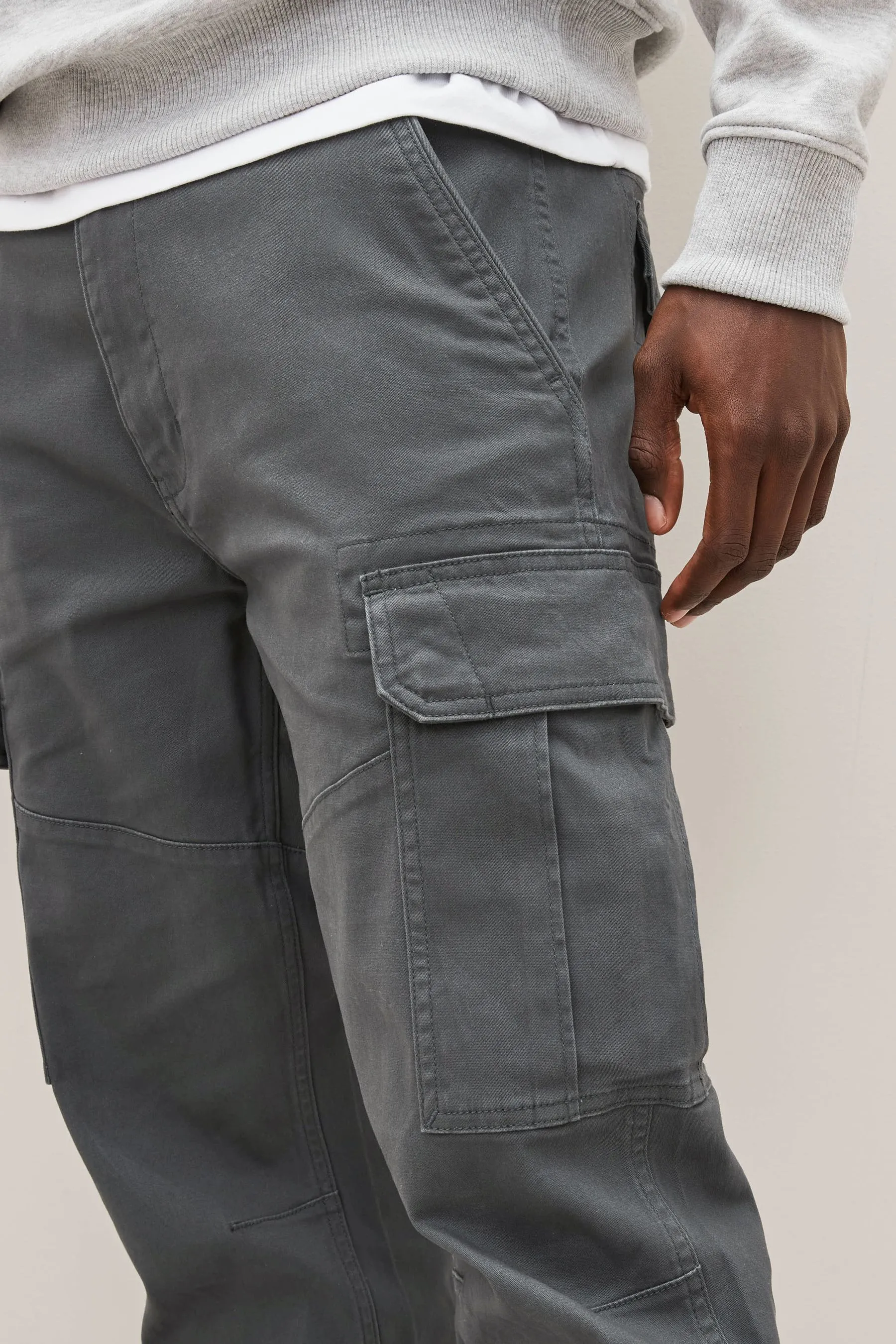 Pantaloni cargo in cotone Stretch    