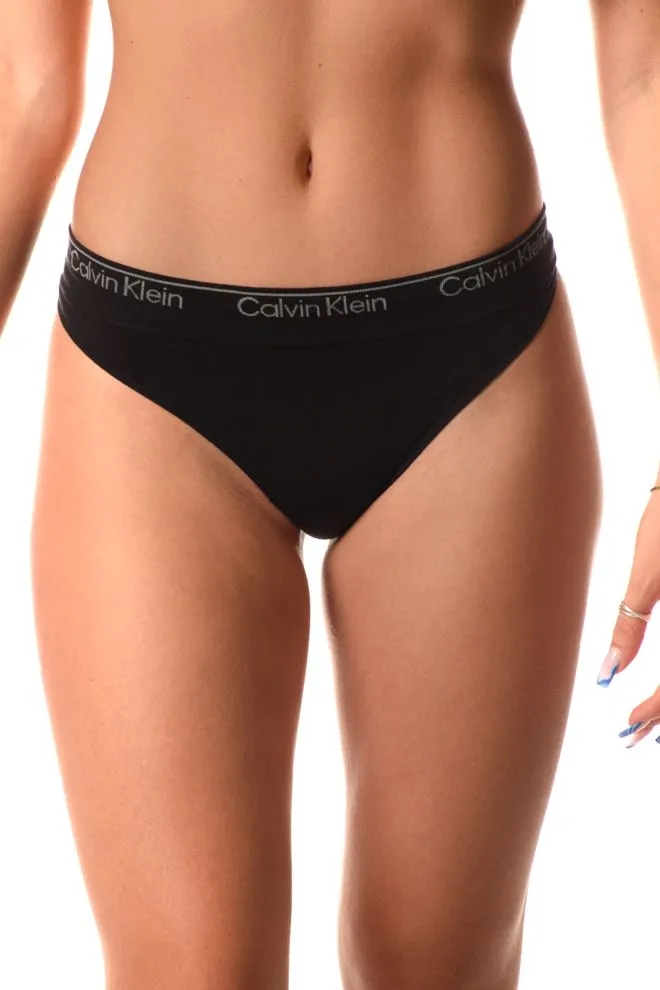 Perizoma Logo Donna Nero
