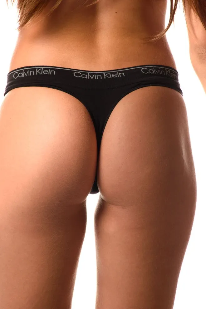 Perizoma Logo Donna Nero