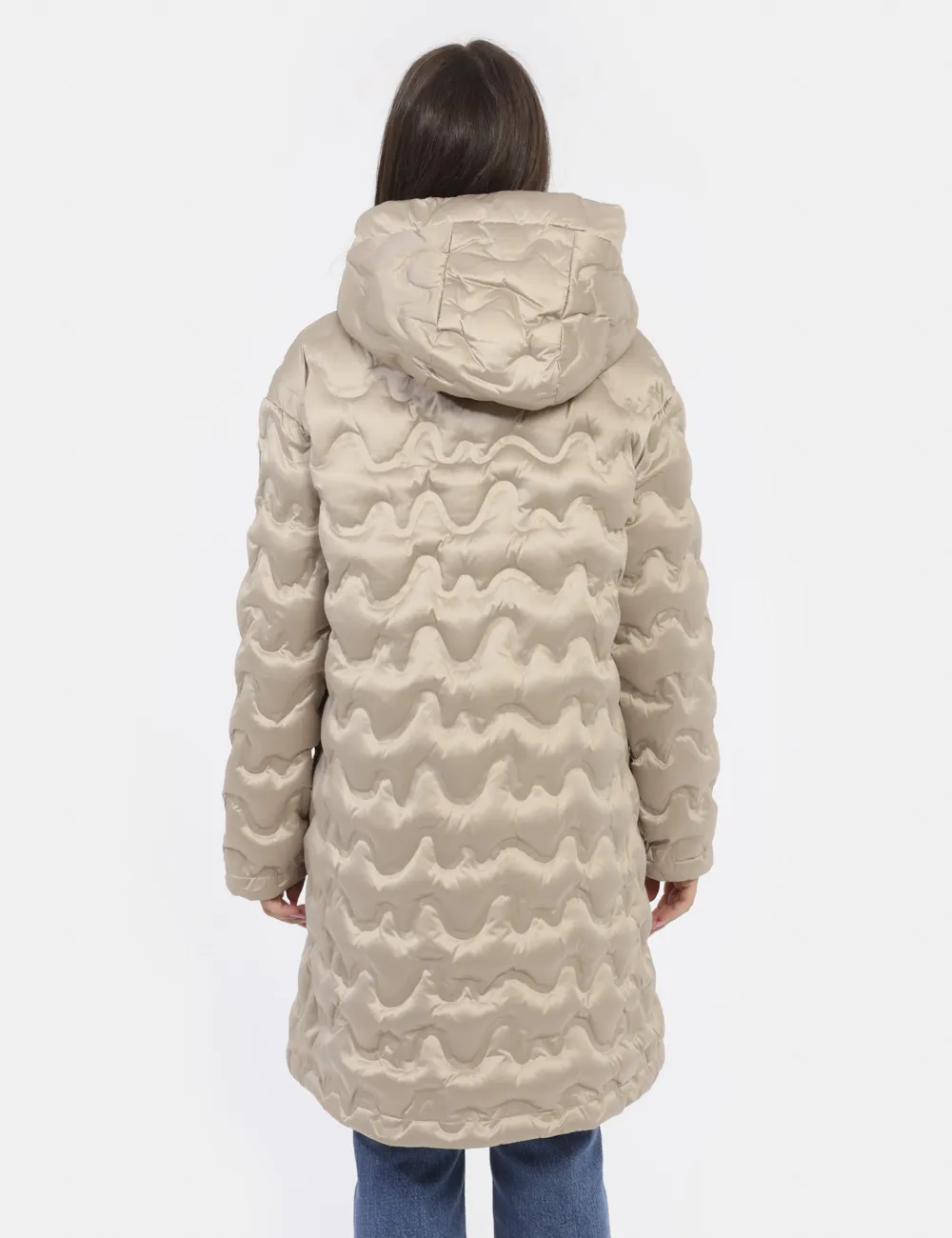 Piumino Blauer Beige