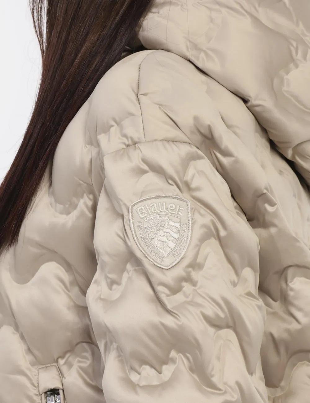 Piumino Blauer Beige