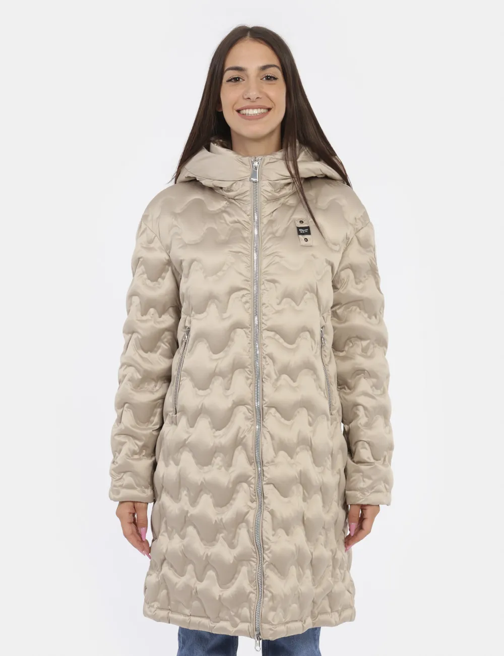 Piumino Blauer Beige
