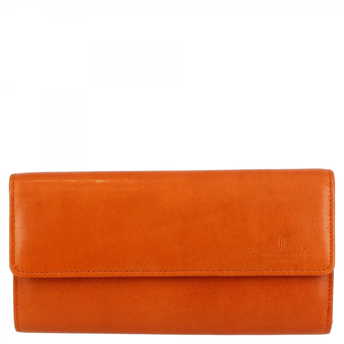 Portafogli in nappa con scomparti per carte di credito monete e banconote disponibile in vari colori