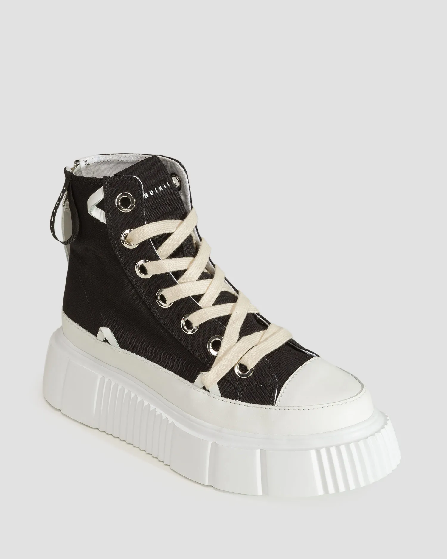 Scarpe nere da donna Inuikii Matilda Canvas High 23 30103024-201
