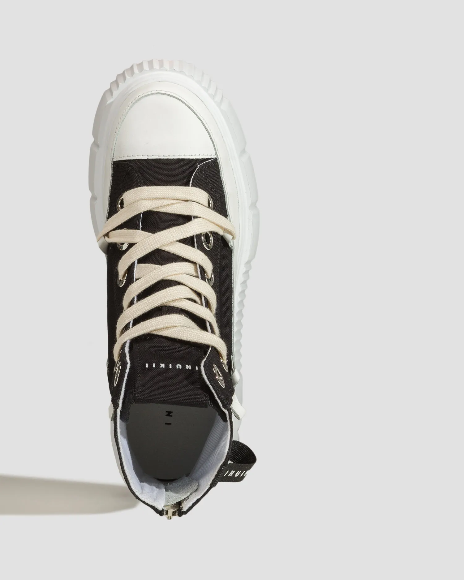 Scarpe nere da donna Inuikii Matilda Canvas High 23 30103024-201