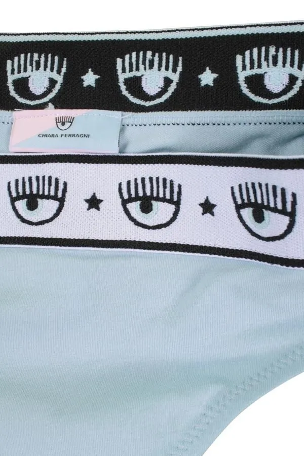 Slip Donna Chiara Ferragni Bi-Pack Rosa e Azzurro