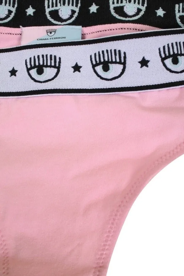 Slip Donna Chiara Ferragni Bi-Pack Rosa e Azzurro