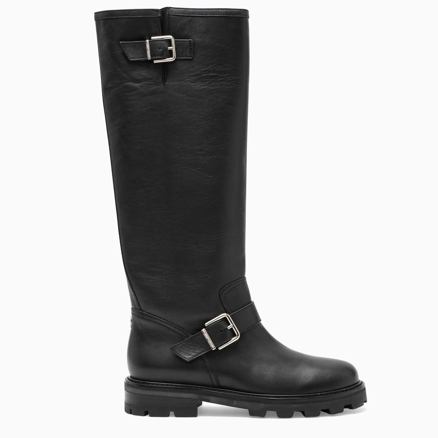 Stivali alti Jimmy Choo Black Biker II