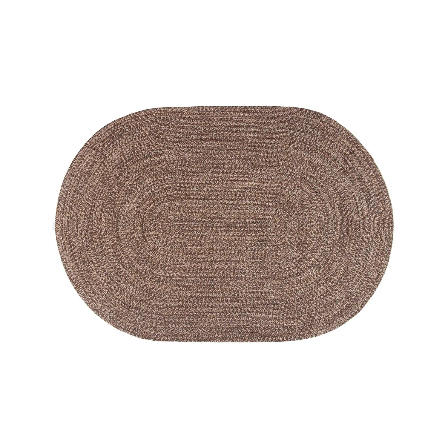 Tappeto ovale tessuto a mano - marrone 300x200 cm 