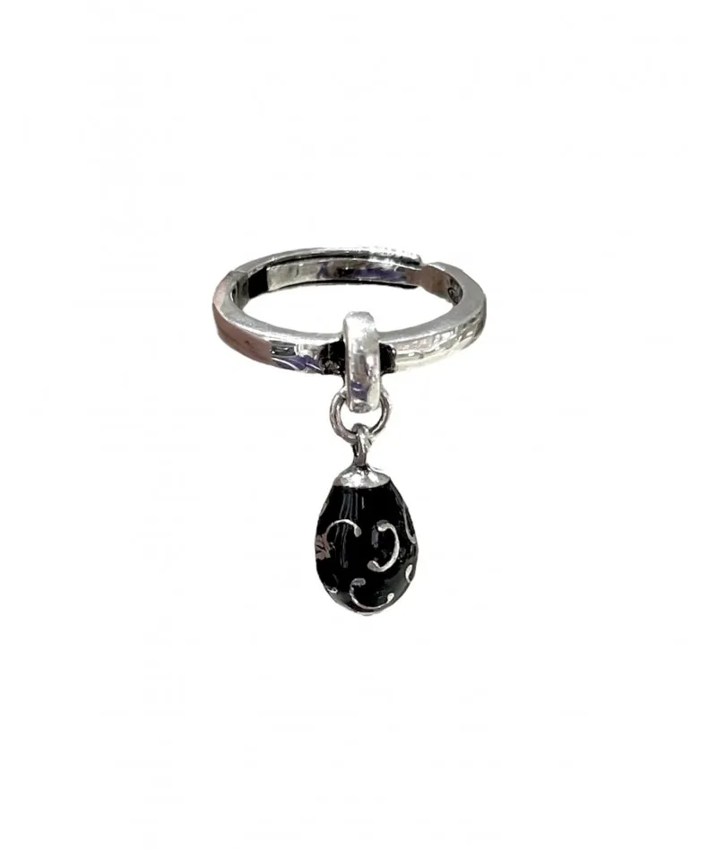 Tatiana Fabergé - Anello Ovetto Nero