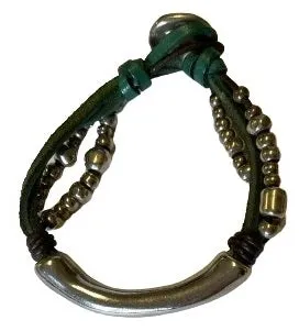 Uno de 50 elegante bracciale in pelle  